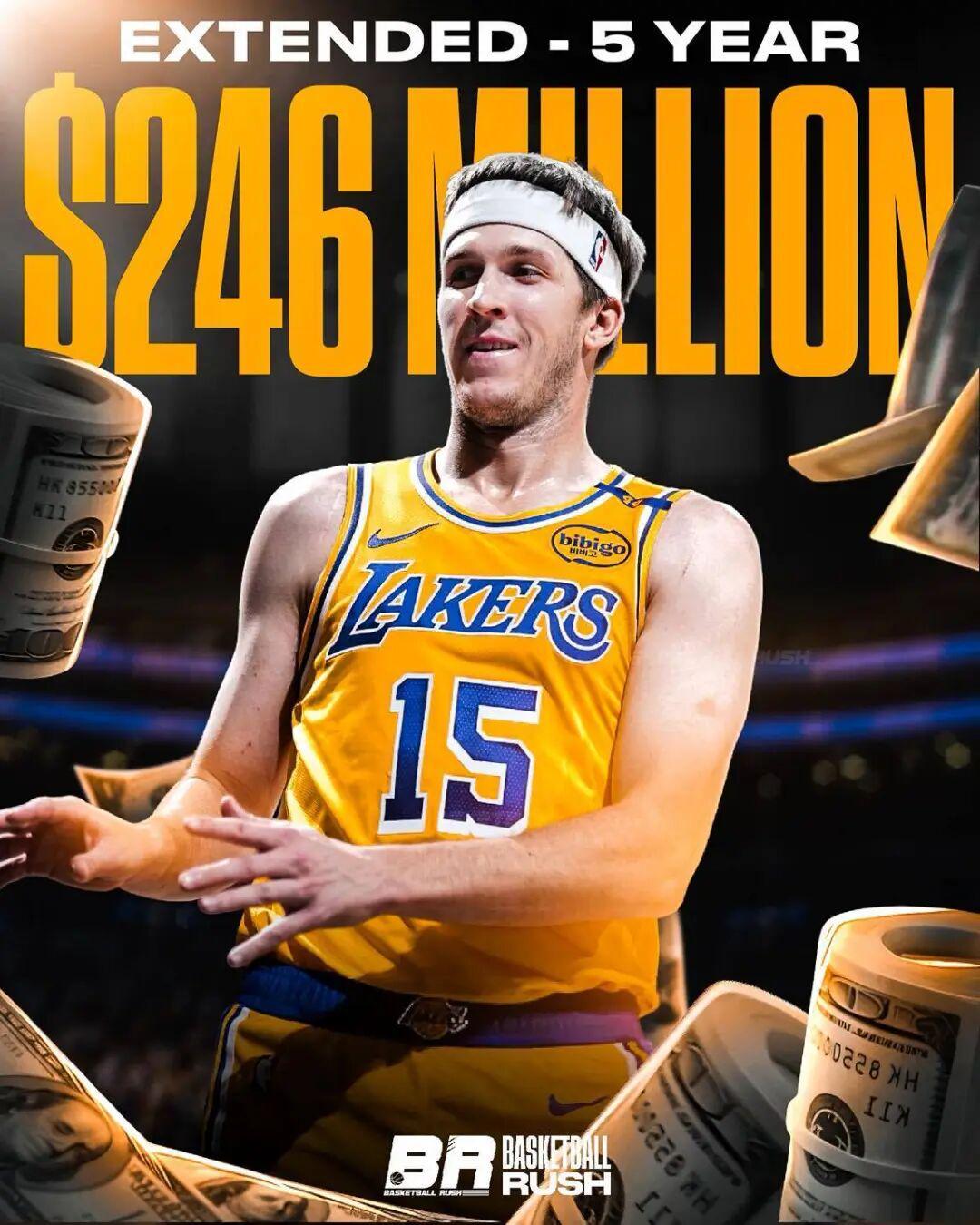 半岛体育-湖人5年2.4亿续约里夫斯！3首轮梭哈字母哥！？